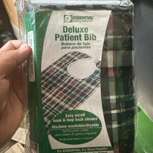 Deluxe Patient Bib Easy On/Off Its Essential for good health